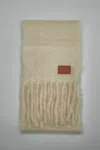 Loewe Scarf In Mohair And Wool In Neutral