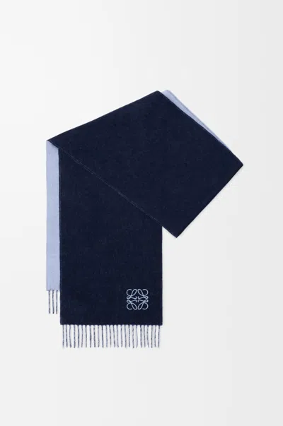 Loewe Scarf In Wool And Cashmere For Woman In Burgundy