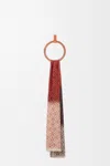 Loewe Wool And Cashmere Rectangular Scarf In Burgundy