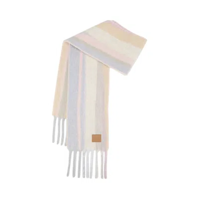 Pre-owned Loewe Scarf 'light Blue/pink/sandstone' | Women's Size Onesize