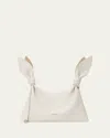 Loewe Scarf Mini Knotted Leather Shoulder Bag In Orange