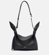 Loewe Mini Scarf Shoulder Bag In Smooth Calfskin In Black