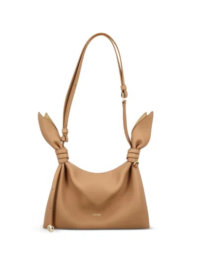 Loewe Scarf Mini Leather Shoulder Bag In Brown