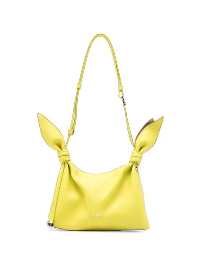 Loewe Scarf Mini Leather Shoulder Bag In Yellow