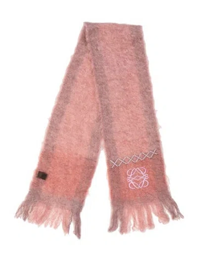 Pre-owned Loewe Scarf In Pink/purple