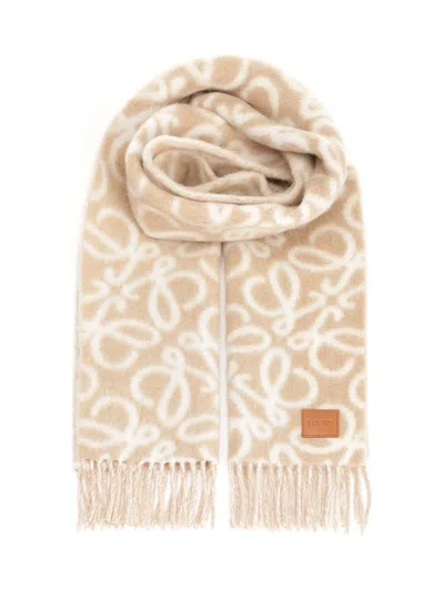 Loewe Scarf Scarves And Foulards Beige