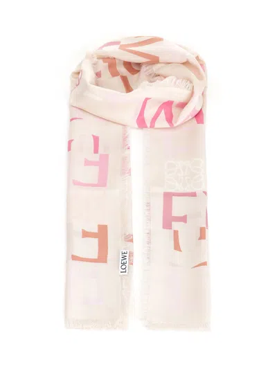 Loewe Scarf Scarves And Foulards Rose