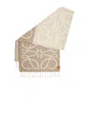 Loewe Alpaca-blend Anagram Scarf In Brown
