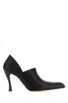 Loewe Leather Comic Folded Pumps 90 In Black