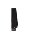 Loewe Anagram Patch Mohair And Wool Scarf In Black