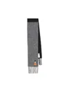 Loewe Fringed Wool Scarf In Gray