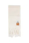 Loewe X Louis Wain Mohair And Wool Blend Scarf In White