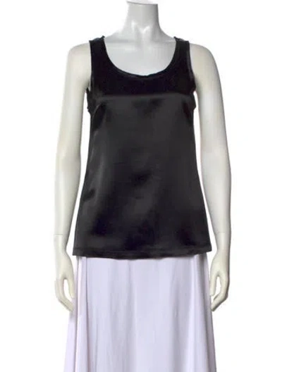 Pre-owned Loewe Scoop Neck Sleeveless Top W/ Tags In Black