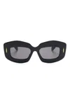 Loewe Screen Rectangular Sunglasses In Black