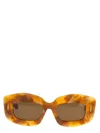 Loewe 'vision' Rectangular Frame Tortoiseshell Sunglasses