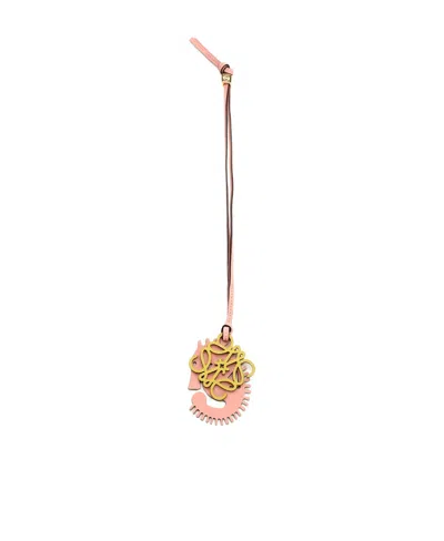 Loewe Seahorse Charm In Classic Calfskin In Nude