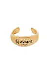 Loewe Seal Cuff Bracelet In Yellow