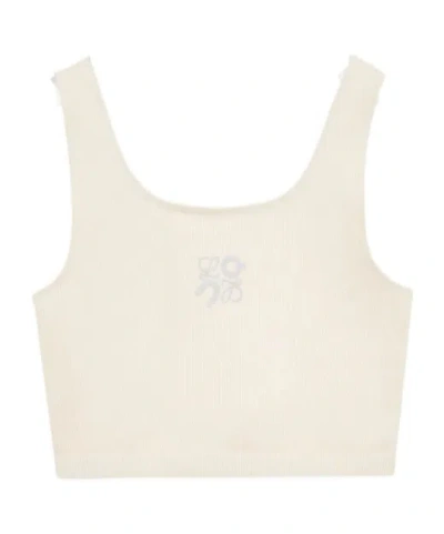 Loewe Seamless Bra In Technical Jersey In White