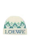 Loewe Sequin-embellished Patterned Beanie In Neutral