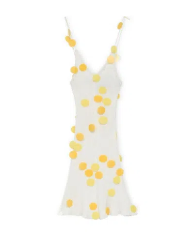 Loewe Sequin Mini Dress In Viscose In White