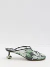 Loewe Sequined Toy Mules In Multi