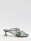 Loewe Sequined Toy Mules In Multi