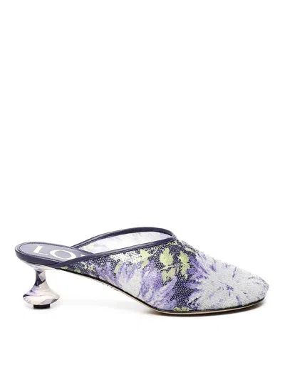 Loewe Sequined Toy Sabot In Purple