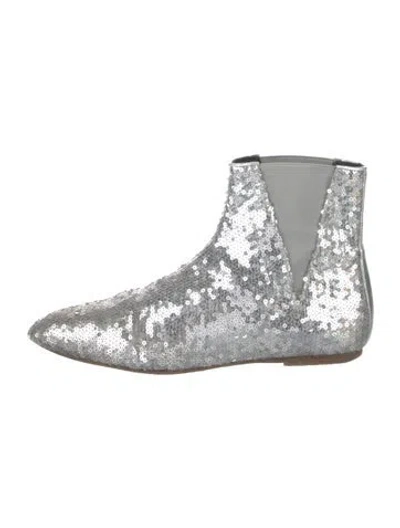 Pre-owned Loewe Sequins Sequin Embellishments Chelsea Boots