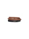 Loewe Set Of 2 Logo Bracelets In Black  