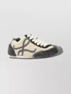 Loewe Shearling And Rubber Sole Ballet Sneakers In Multi