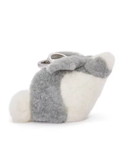 LOEWE SHEARLING BUNNY BAG CHARM