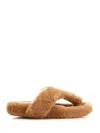 Loewe Shearling Ease Toe Sandal Scarpe Basse Beige