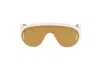 Loewe White Oversized All Around Shield Sunglasses In 25g