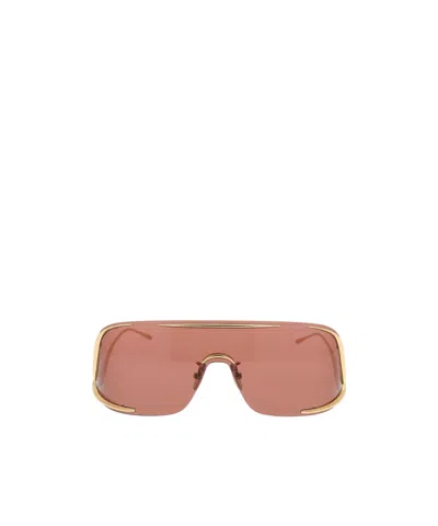 Loewe Shield Frame Sunglasses In Golden