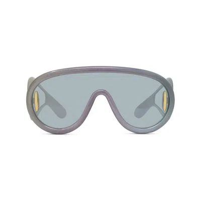 Loewe Shield Frame Sunglasses In Gray
