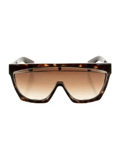 Pre-owned Loewe Shield Gradient Sunglasses In Brown