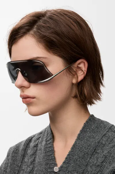 Loewe Shield Mask Sunglasses For Woman In Metallic