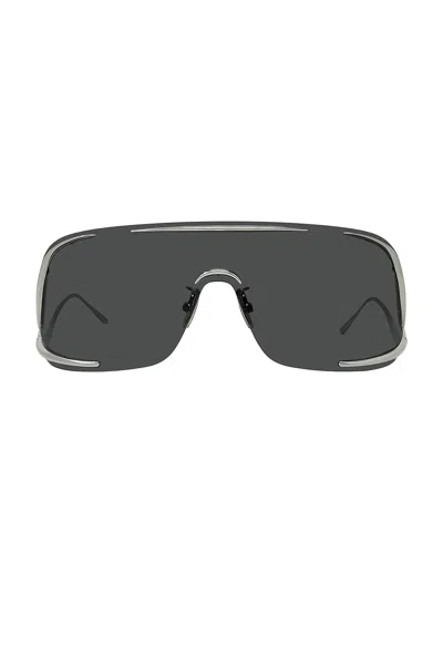 Loewe Shield Mask-frame Metal Sunglasses In Metallic