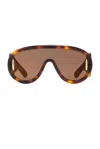 Loewe Lw40108i Anagram 52g Havana Sunglasses In Brown