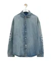 Loewe Anagram Overshirt In Blue
