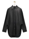 Loewe Shirt In Nappa Lambskin In Black