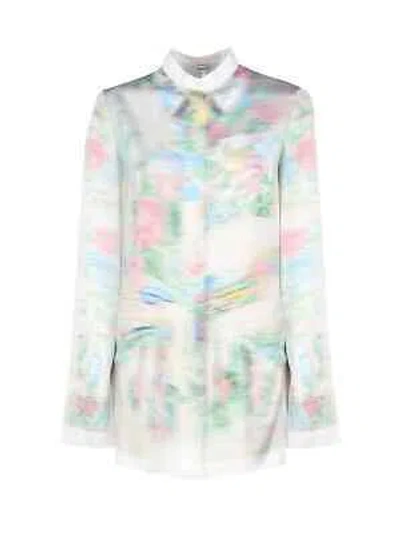 Pre-owned Loewe Shirt Crafted In Lightweight Viscose And Silk Satin In Multicolor