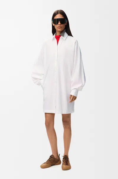 Loewe Shirt Dress In Cotton Size: 34 For Woman In White