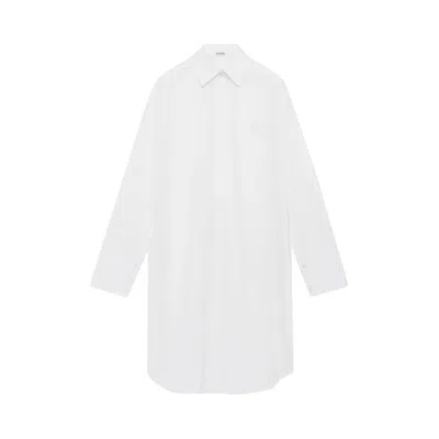 Pre-owned Loewe Shirt Dress 'white' | Women's Size 34