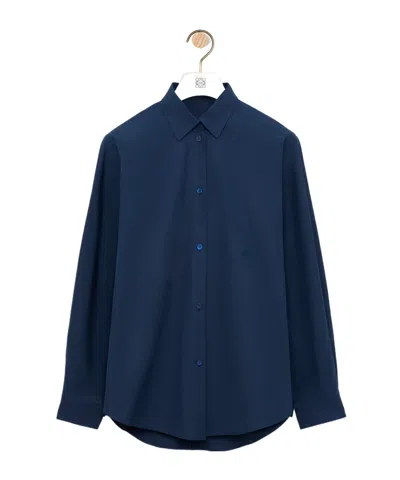 Loewe Shirt In Cotton In Blue