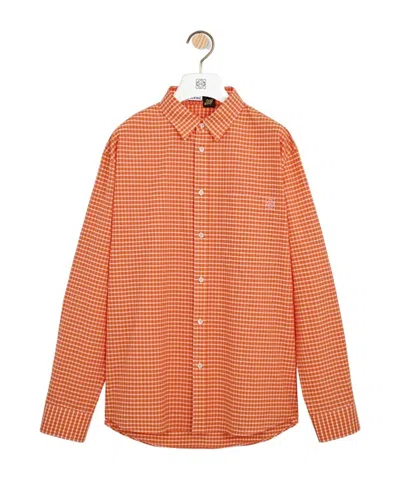 Loewe Shirt In Cotton In Orange