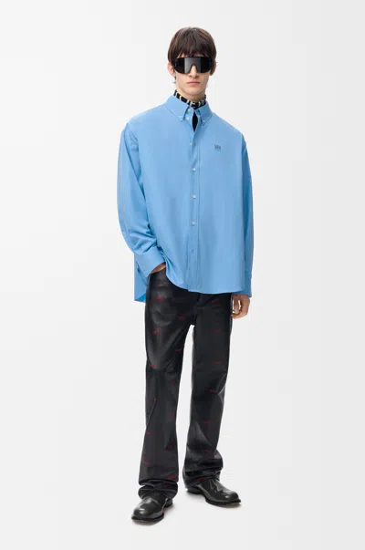 Loewe Shirt In Cotton Size: 38 For Man In Blue