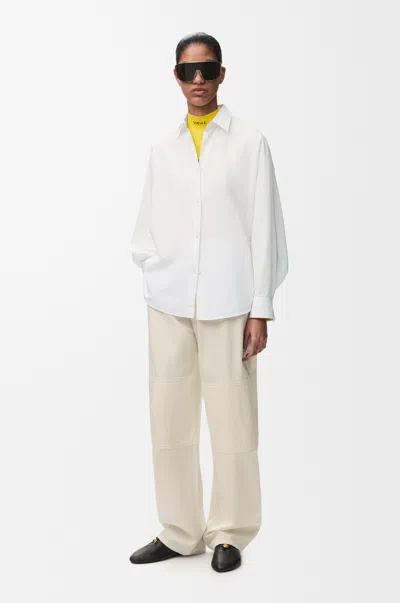 Loewe Shirt In Cotton Size: 40 For Woman In White