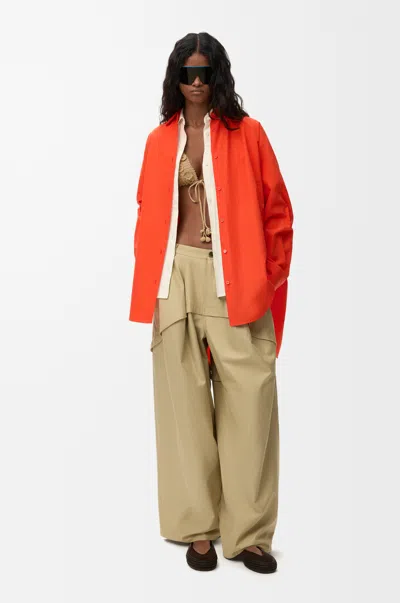 Loewe Shirt In Cotton Size: 42 For Woman In Orange
