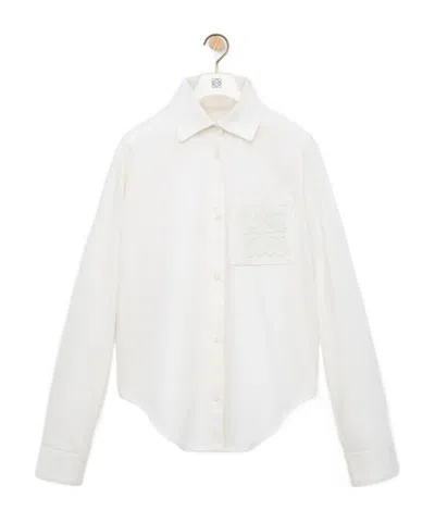 Loewe Shirt In Denim In White